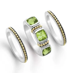 Gemstones<LAGOS Peridot Stacking Rings