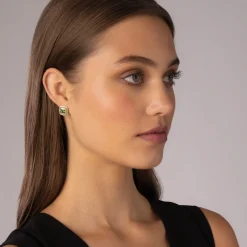 Gemstones<LAGOS Peridot Stud Earrings
