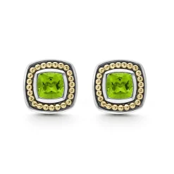 Gemstones<LAGOS Peridot Stud Earrings