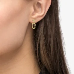 Gold<LAGOS Petite 18K Gold Superfine Caviar Drop Earrings