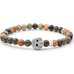 Bracelets<LAGOS Picasso Jasper Skull Bracelet