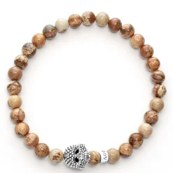 Gemstones<LAGOS Picture Jasper Skull Bracelet