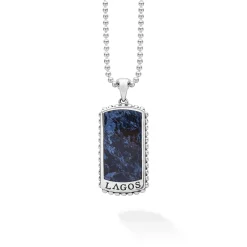 Amulets<LAGOS Pietersite Tag Amulet Necklace