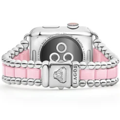 Watch Bracelets<LAGOS Pink Ceramic And Stainless Steel Watch Bracelet-42-49Mm