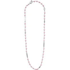 Chains<LAGOS Pink Ceramic Beaded Necklace