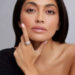 Diamonds<LAGOS Pink Ceramic Caviar Diamond Ring