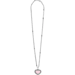 Gemstones<LAGOS Pink Ceramic Heart Necklace
