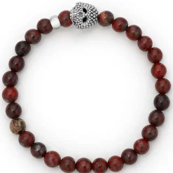 Bracelets<LAGOS Poppy Jasper Skull Bracelet