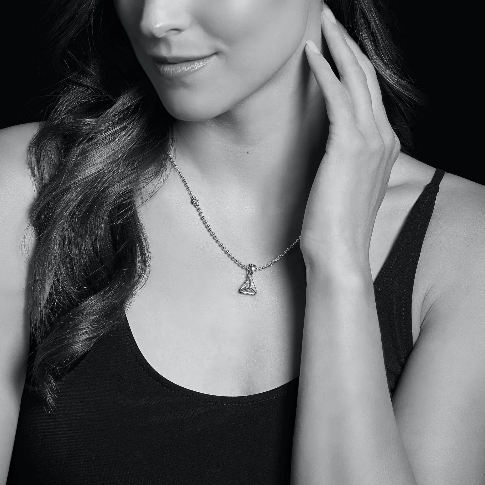 Diamonds<LAGOS Pyramid Diamond Pendant Necklace