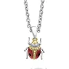 Diamonds<LAGOS Red Agate Beetle Diamond Pendant Necklace