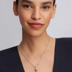 Diamonds<LAGOS Red Agate Beetle Diamond Pendant Necklace