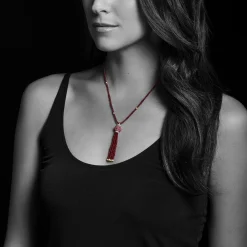 Diamonds<LAGOS Ruby And Diamond Tassel Pendant Necklace