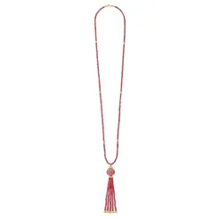 Diamonds<LAGOS Ruby And Diamond Tassel Pendant Necklace