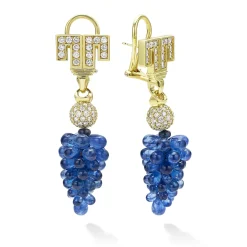 Diamonds<LAGOS Sapphire Diamond Drop Earrings