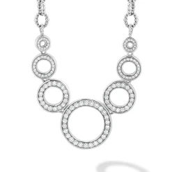Diamonds<LAGOS Seven Circle Diamond Link Necklace