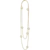 Gold<LAGOS Seven Station Round Mother Of Pearl Necklace