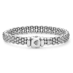 Caviar Bracelets<LAGOS Silver Caviar Bracelet | 9Mm