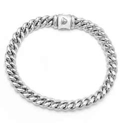 Bracelets<LAGOS Silver Curb Chain Bracelet | 8Mm