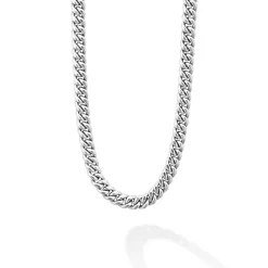Necklaces & Chains<LAGOS Silver Curb Chain Necklace | 8Mm