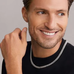 Necklaces & Chains<LAGOS Silver Curb Chain Necklace | 8Mm