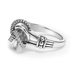 Caviar Rings<LAGOS Silver Love Knot Ring