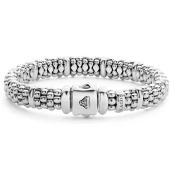 Caviar Bracelets<LAGOS Silver Station Caviar Bracelet | 9Mm