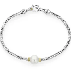 Pearl<LAGOS Single Pearl Caviar Bracelet | 3Mm