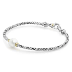 Pearl<LAGOS Single Pearl Caviar Bracelet | 3Mm