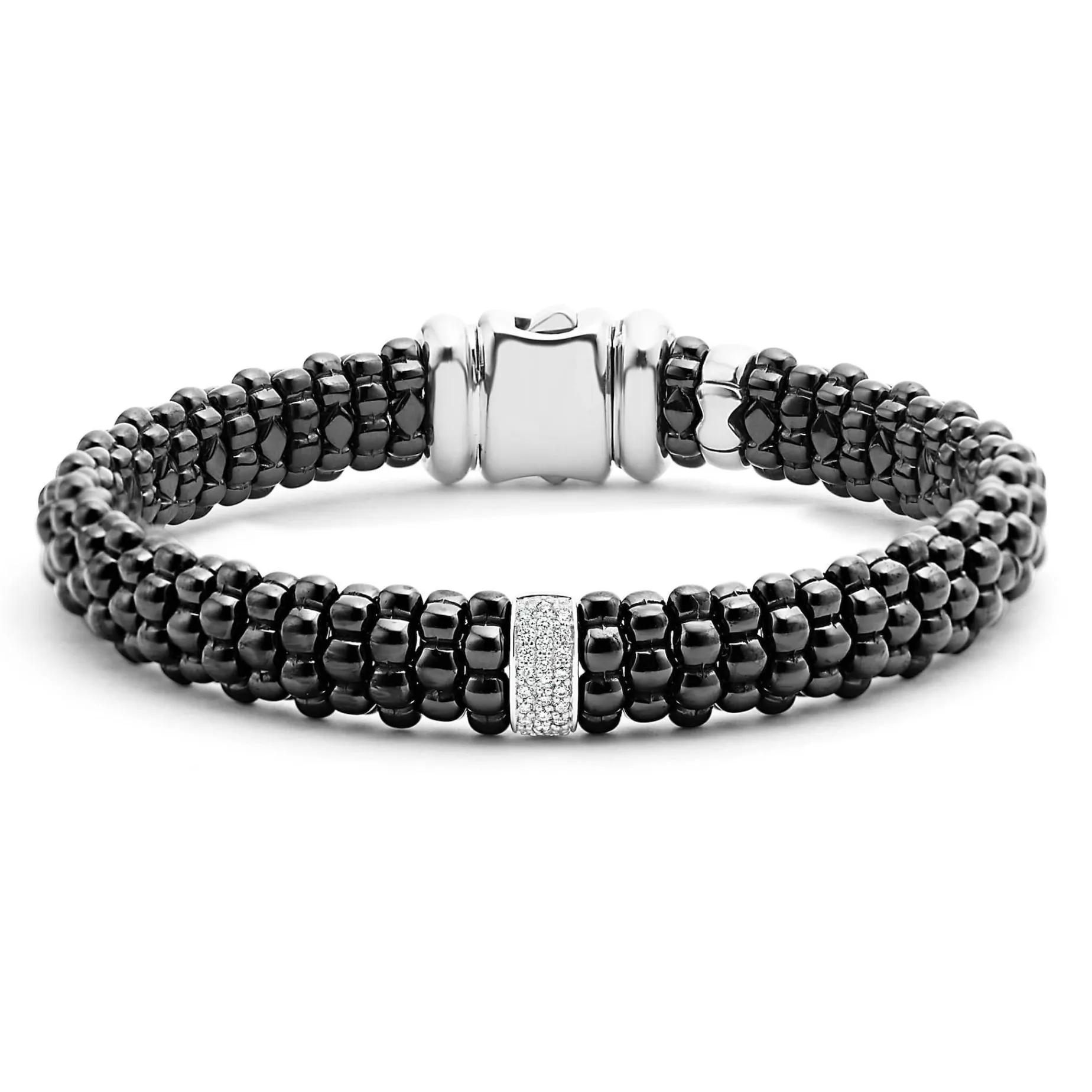 Diamonds<LAGOS Single Station Ceramic Diamond Bracelet | 9Mm