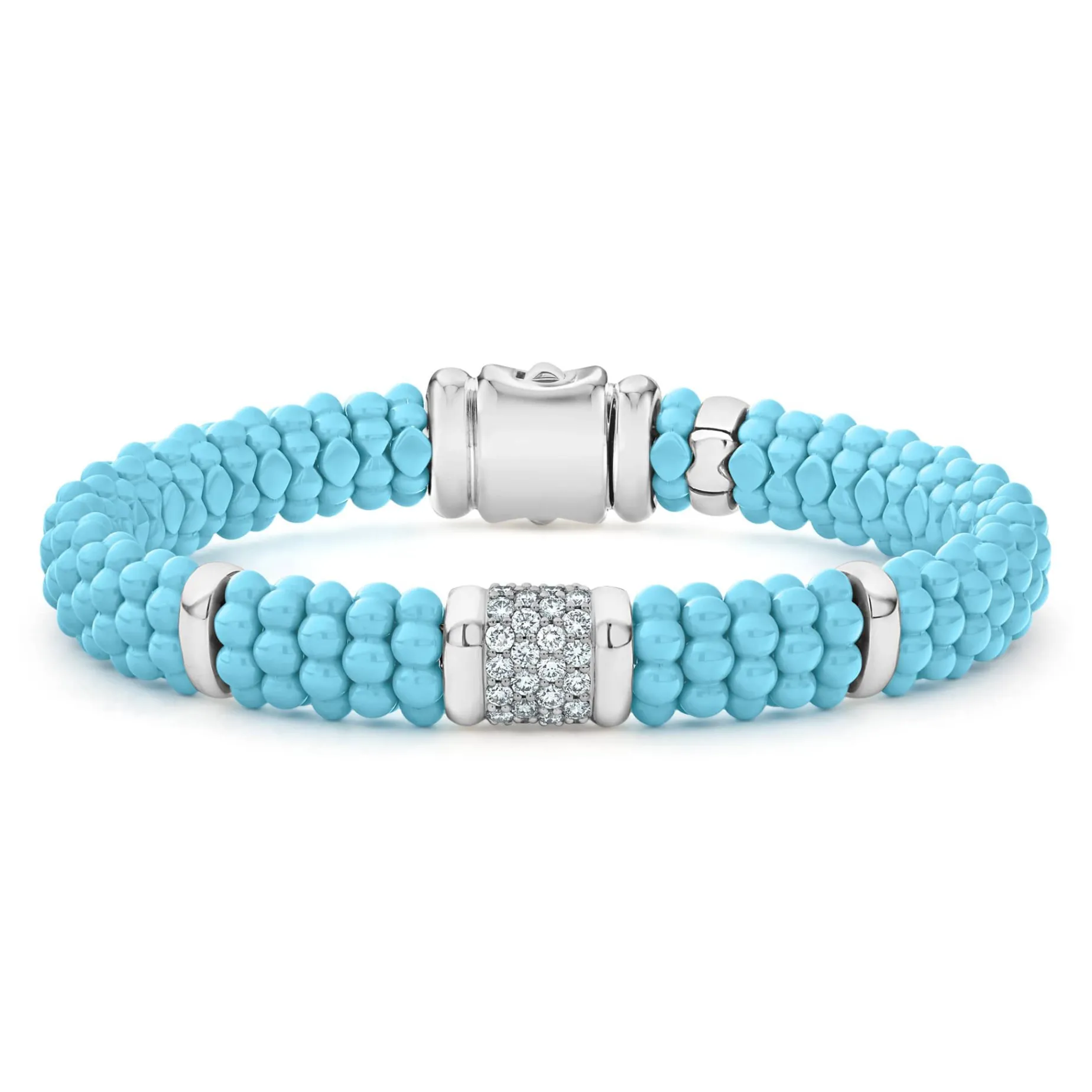 Diamonds<LAGOS Single Station Ceramic Diamond Bracelet | 9Mm