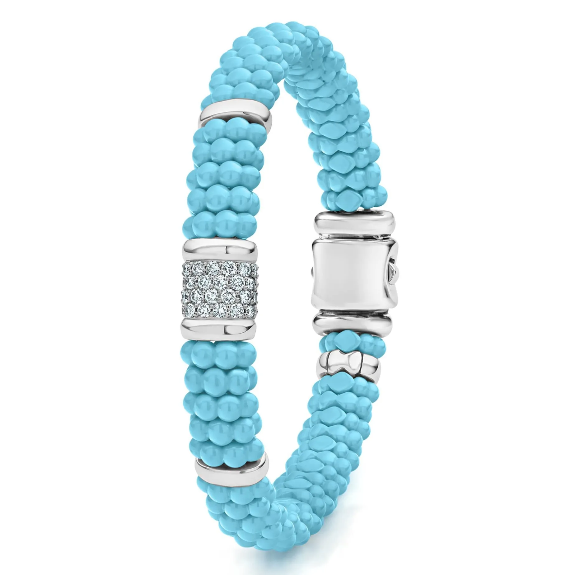 Diamonds<LAGOS Single Station Ceramic Diamond Bracelet | 9Mm