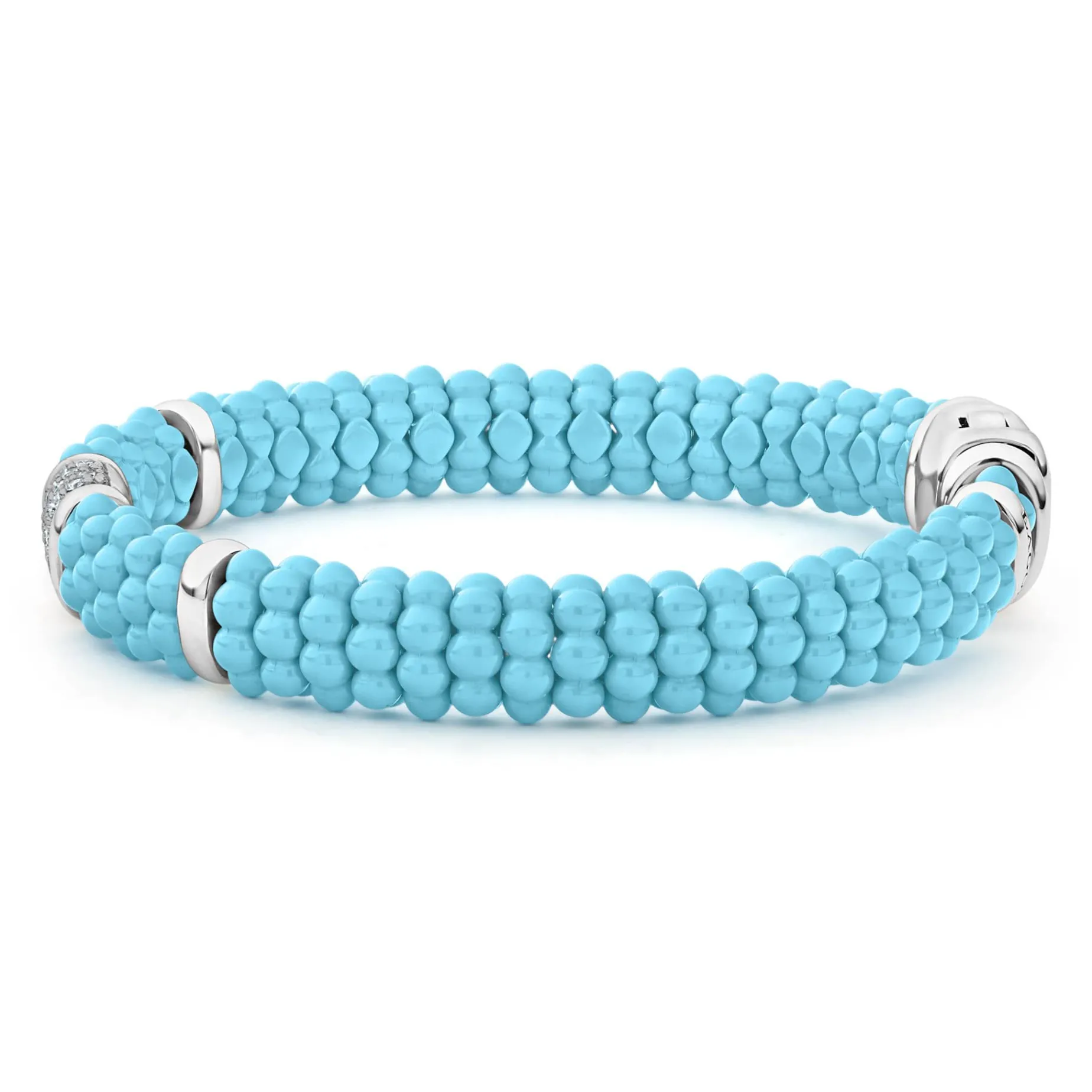 Diamonds<LAGOS Single Station Ceramic Diamond Bracelet | 9Mm