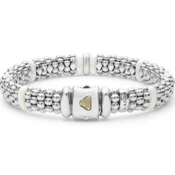 Caviar Bracelets<LAGOS Single Station Diamond Caviar Bracelet | 9Mm
