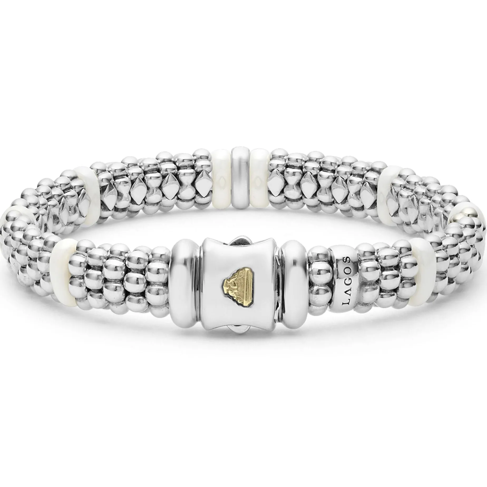 Caviar Bracelets<LAGOS Single Station Diamond Caviar Bracelet | 9Mm