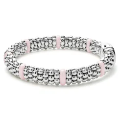 Caviar Bracelets<LAGOS Single Station Diamond Caviar Bracelet | 9Mm