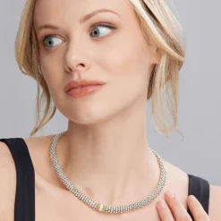 Caviar Necklaces<LAGOS Single Station Diamond Caviar Necklace