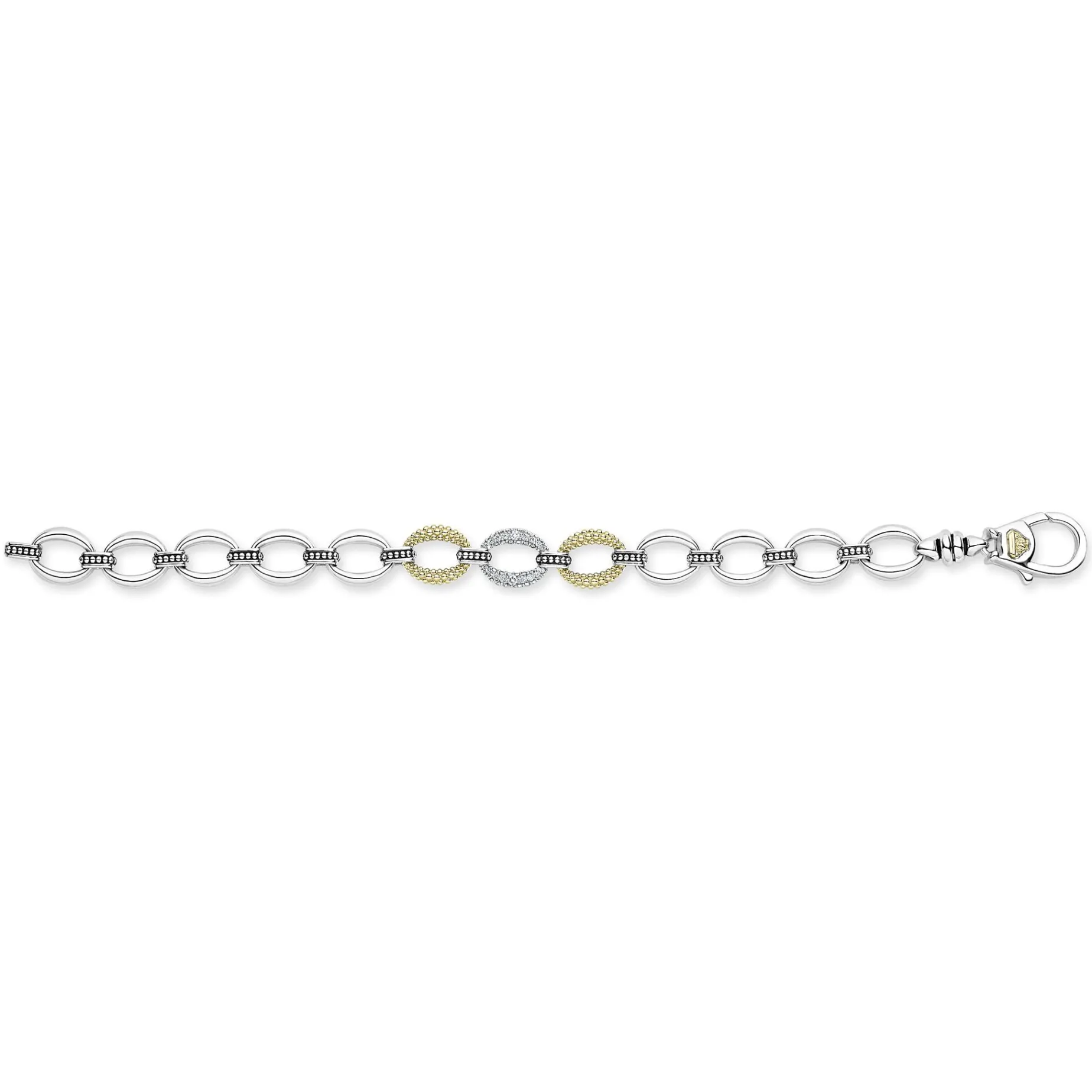 Link Bracelets<LAGOS Single Station Diamond Link Bracelet