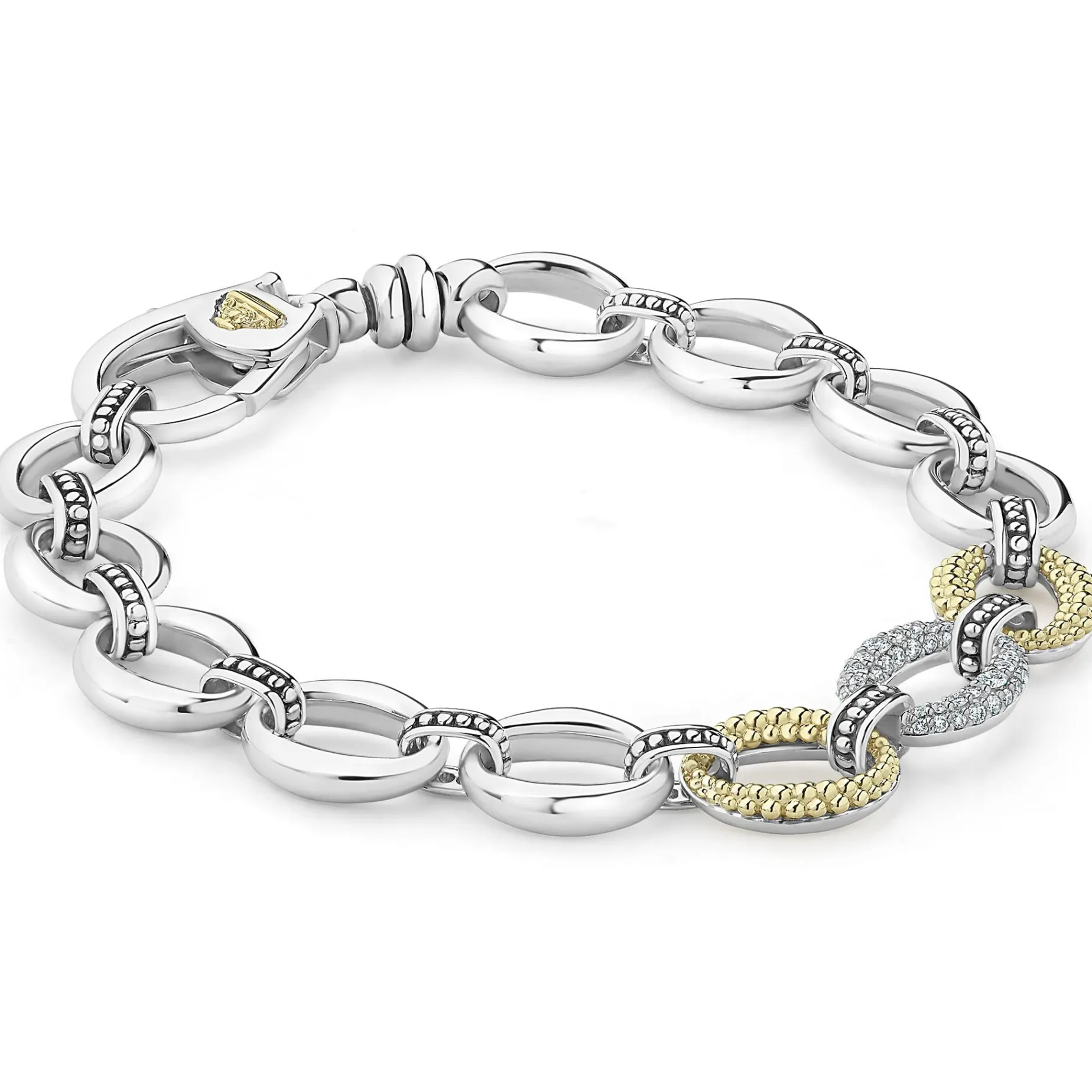Link Bracelets<LAGOS Single Station Diamond Link Bracelet