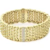 Gold<LAGOS Single Station 18K Gold Diamond Bracelet | 20Mm