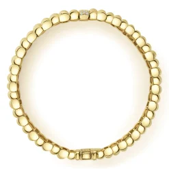 Gold<LAGOS Single Station 18K Gold Diamond Bracelet | 20Mm