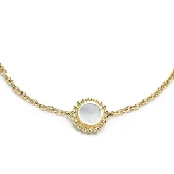 Gold<LAGOS Single Station Round Mother Of Pearl Bracelet