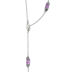 Gemstones<LAGOS Six Station Amethyst Necklace