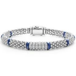 Diamonds<LAGOS Six Station Diamond Caviar Bracelet | 6Mm