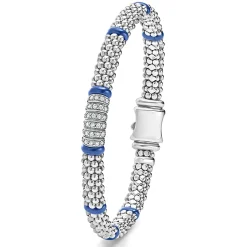 Diamonds<LAGOS Six Station Diamond Caviar Bracelet | 6Mm