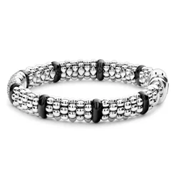 Diamonds<LAGOS Six Station Diamond Caviar Bracelet | 9Mm