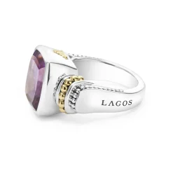 Gemstones<LAGOS Small Amethyst Statement Ring