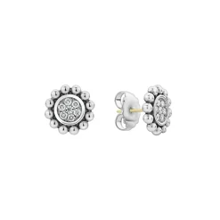 Diamonds<LAGOS Small Caviar Circle Diamond Earrings