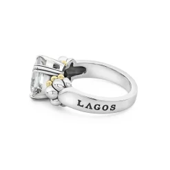 Gemstones<LAGOS Small Emerald-Cut White Topaz Ring