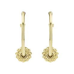 Hoop Earrings<LAGOS Small 18K Gold Caviar Ball Hoop Earrings