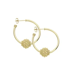 Hoop Earrings<LAGOS Small 18K Gold Caviar Ball Hoop Earrings